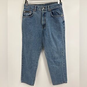 Calvin Klein Women’s Retro Vintage Y2K 90s Straight Blue Denim Jeans Size 31
